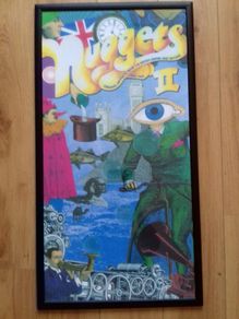 Framed psychedelic artwork (Nuggets 2 cover)