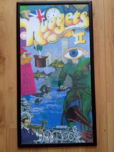Framed psychedelic artwork (Nuggets 2 cover)