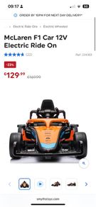McLaren F1 12V Electric Ride-On Car