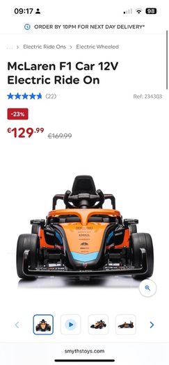 McLaren F1 12V Electric Ride-On Car