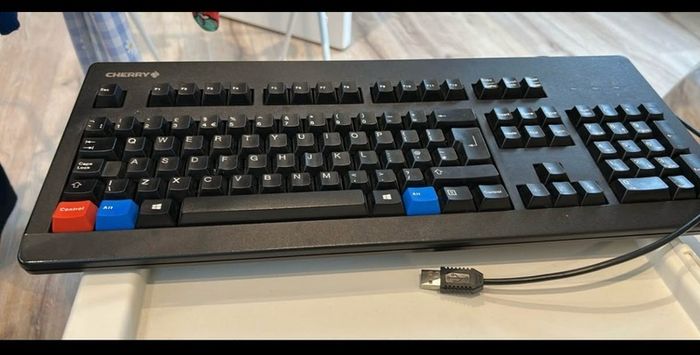 Cherry mechanical keyboard G80 UK layout blue switch
