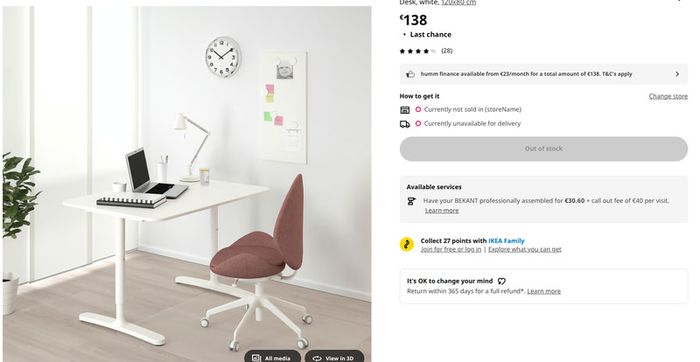 IKEA Bekant desk