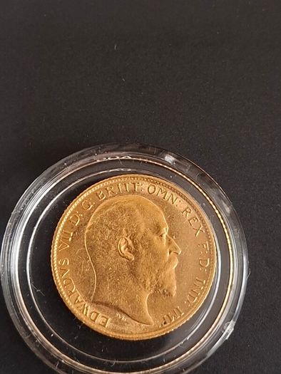 Gold half sovereign 1905