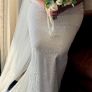 Crochet lace wedding dress Image 5