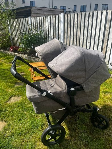Bugaboo donkey buggy adaptable single/double mode