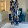 Ladies Navy multi coloured Shirt Dress from Pieces Image 4