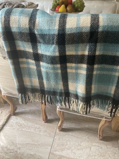 vintage wool throw