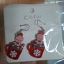christmas gingerbread man earrings Image 2