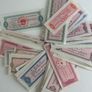 101pc Food Coupon, China Different Real Food Banknotes, Mix Grade Lot Chinese Old Rice Bill Meat Banknote Image 5