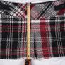Mango Vintage Red Black White Plaid Tartan Buckle Detail Mini Skirt 12UK/40EU Image 10