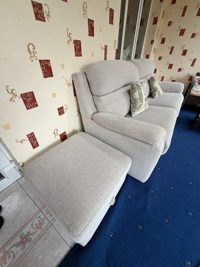 3 Seater Living Sofa with additional storage box