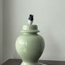 Green Jar Style Ceramic Table Lamp Image 2