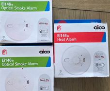 Aico Ei146 Optical Smoke Alarm, Aico Ei144 Heat Alarm read description