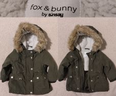Warm fleece lined Hooded Parka Jacket