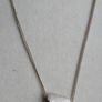 Vintage Sterling Silver Twisted Heart Necklace length 18" - 5,1g Image 2
