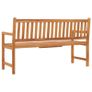 3-Seater Garden Bench with Table 150 cm Solid Teak Wood Image 5