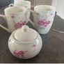 Emma James fine bone China  three  mugs and sugar bowl Image 3