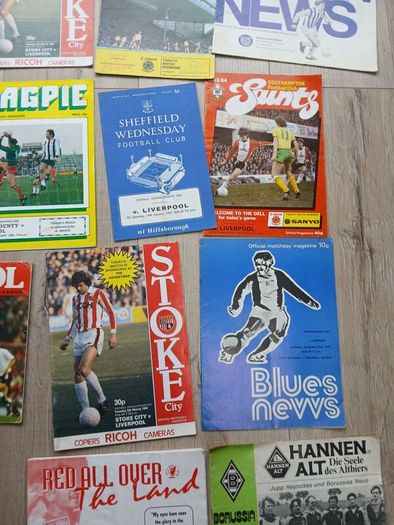 football program lot all Liverpool fc related