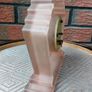Bagley Art Deco Frosted Pink Clock Image 3