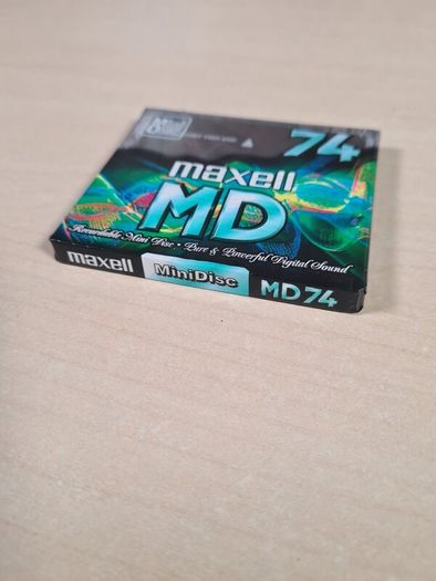 Maxell MD74 blabk mini disc brand new sealed