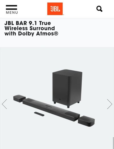 JBL BAR 9.1 True Wireless Surround Dolby Atmos