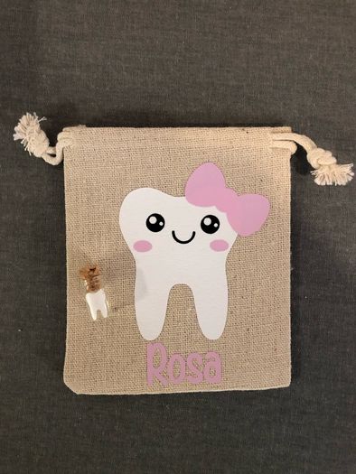 Personalised tooth fairy bag & bottle