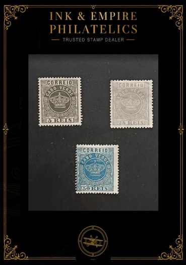 1877 1880 Cape Verde 140 year old Portuguese Colonial Cabo Verde Reis