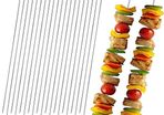 20 PCS BBQ Metal Skewers Stainless Steel,7.87''/20cm Reusable Kebab Skewers for Grilling, Oven, and BBQ