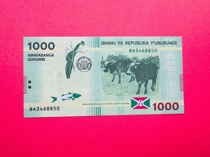 Burundi   1000 Francs. 2015 . Pick. 51a   ( Uncirculated )