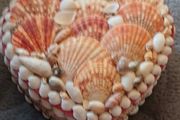 Presume Vintage Heart Shaped Shell Box