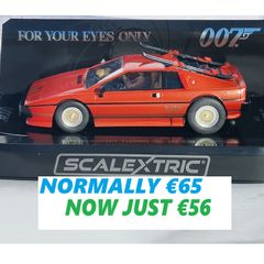 Scalextric C4301 Bond Lotus Esprit Turbo Slot Car ( street supercar tv classic  )