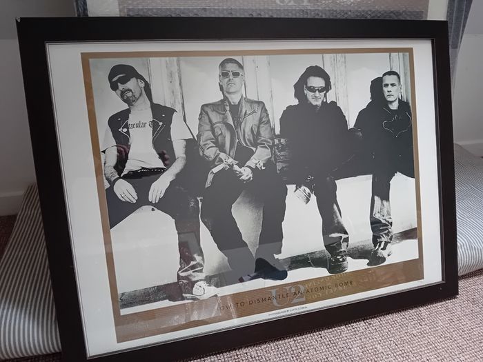 U2 Lithograph - framed, original/numbered