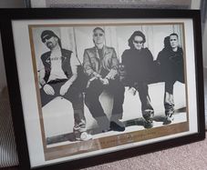 U2 Lithograph - framed, original/numbered