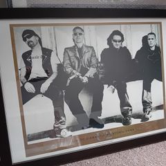 U2 Lithograph - framed, original/numbered