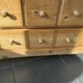 Waxed Pine Bookcase/Dresser, glass cabinet drinks, 2 drawer coffee table Image 4