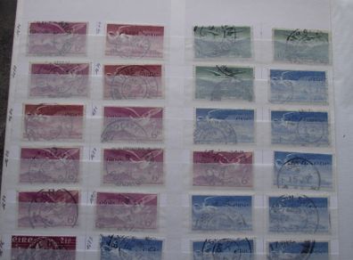 A huge collection of postal cancellations on Irish stamps