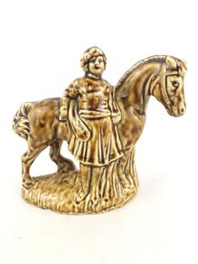 Vintage Horse and rider figurine