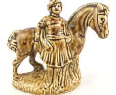 Vintage Horse and rider figurine