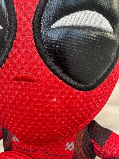 Official Marvel Comics Deadpool Heart Sign 12" Large Plush Soft Used Please see pictures