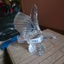 CRAZY CHEAP Waterford Crystal Eagle & Waterford Crystal Tralee Bowl & Bronze Metal Art Nouveau period Vintage Large Candelabra - early 1900's Image 3