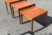 Vintage Mid-century Danish style nest of tables c1960