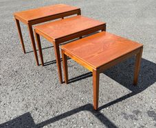 Vintage Mid-century Danish style nest of tables c1960