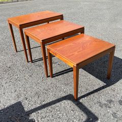 Vintage Mid-century Danish style nest of tables c1960