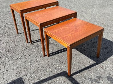 Vintage Mid-century Danish style nest of tables c1960
