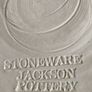 large stoneware jackson pottery modern design handmade holly candle holder with handle Image 3