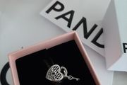 New genuine pandora  padlock love you charm and small key