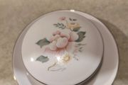 Schimel small bone china dish and trinket pod with lid