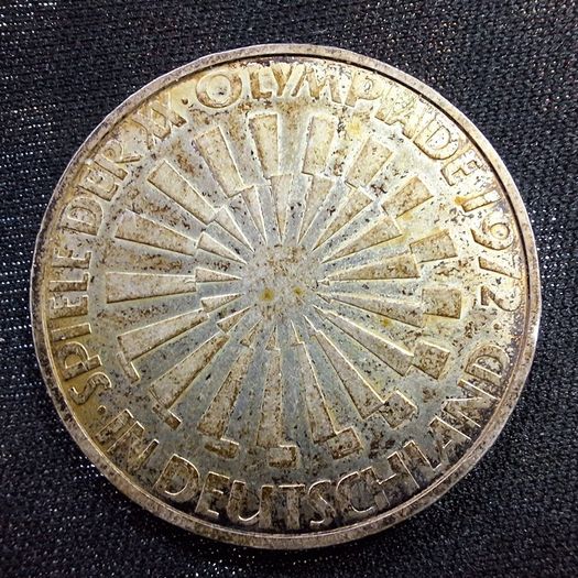 Germany 10 Deutsche Mark Commemorative Coin - 1972 Munich Olympics Silver .625
