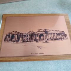 Beautiful Print on copper of The Bank Of Ireland College Green Dublin
