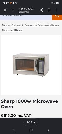 Microwave..can be used either commercial/domestic